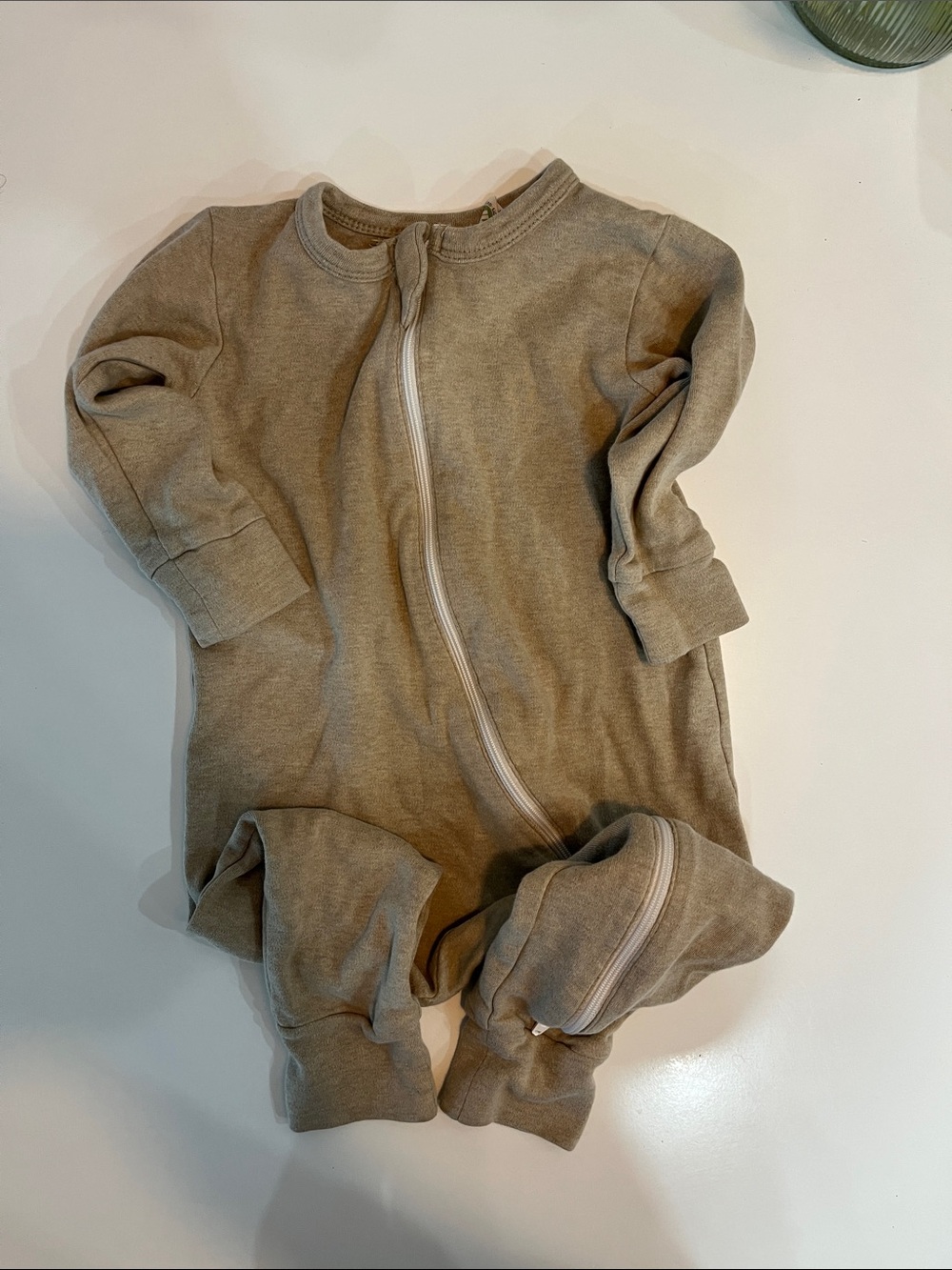 Parade long sleeve zip - oat